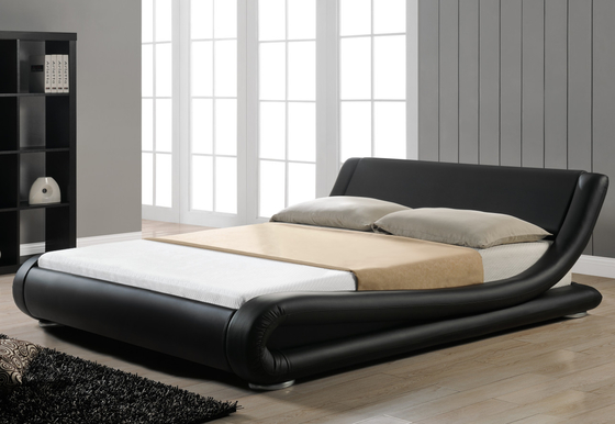 Khung giường bọc nệm sang trọng Chesterfield Đầu giường cong cỡ King