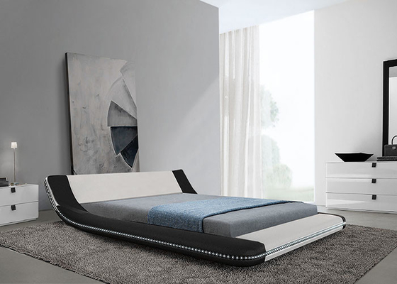 Khung giường bằng da mềm hiện đại Tatami Phòng ngủ Hoàng gia cỡ lớn cỡ King
