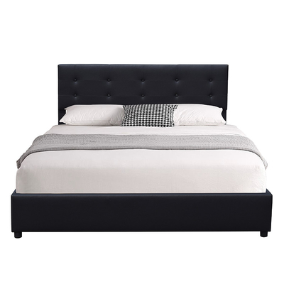 Khung đầu giường bằng gỗ bọc nệm California King Size được bọc nệm với bốn ngăn kéo lưu trữ