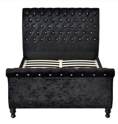 Nút chần Khung giường bọc nệm King Size Đầu giường kiểu Chesterfield