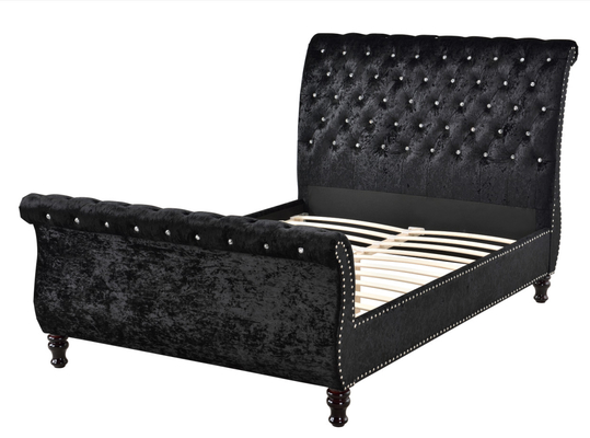 Nút chần Khung giường bọc nệm King Size Đầu giường kiểu Chesterfield