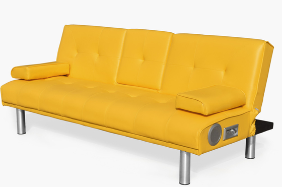 Sofa hiện đại Futon Lounger Convertible Giả da Sofa Futon 3 chỗ ngồi