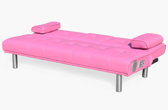 Giường sofa có thể gập lại 3 chỗ giả da hiện đại có thể gập lại cho phòng khách