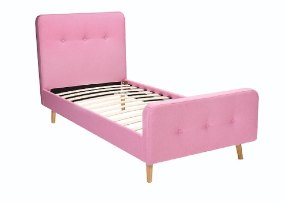 Khung giường Scandinavian hiện đại Kích thước Queen Nhà sản xuất giường bọc vải