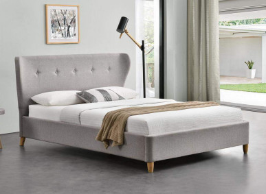 Thiết kế đơn giản Vải lanh Kích thước đầy đủ Giường bọc cho phòng ngủ 50 cái MOQ