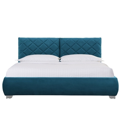 Vải kích thước đầy đủ Tufted Gas Nâng giường lưu trữ Vải nhung ấm áp bán buôn