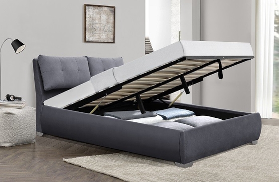 Ga nâng lưu trữ Khung giường bọc nệm King Size Dark Green Velvet Bán buôn