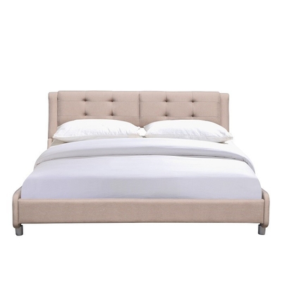 Khung giường bọc nệm King Size Vải lanh Phong cách hiện đại thoải mái