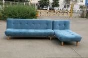 Sofa Giường Gấp Gọn Chữ L Màu Xanh Hiện Đại độ bền cao