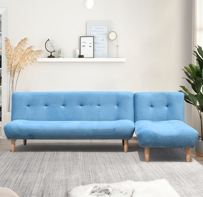 Sofa giường gấp hình chữ L màu xanh hiện đại chất lượng cao
