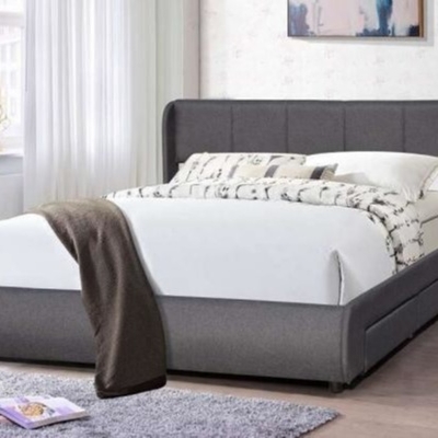 Giường ngủ bọc nệm cỡ King hiện đại Giường đầu giường thoải mái