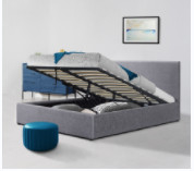 Linen Oem King Size Ottoman Nội thất phòng ngủ khung giường