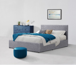 Linen Oem King Size Ottoman Nội thất phòng ngủ khung giường