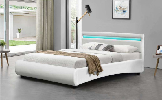 King size Led Bàn giường bọc ốp màu tùy chọn với ngủ comfortbale BSCI