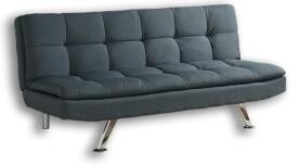 Giường sofa gấp nhung hiện đại có chân kim loại cho gia đình / căn hộ / ký túc xá