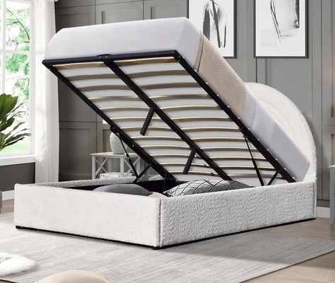 Giường thang máy xăng bọc thạch cao King Size Blue Fabric Bedroom An bình