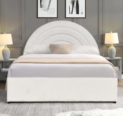 Giường thang máy xăng bọc thạch cao King Size Blue Fabric Bedroom An bình