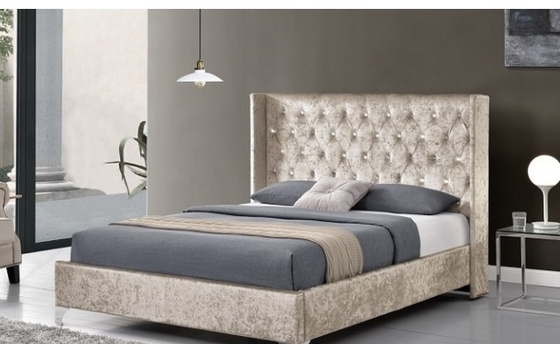 CE khung giường đệm gỗ dán King Size khung giường với cánh