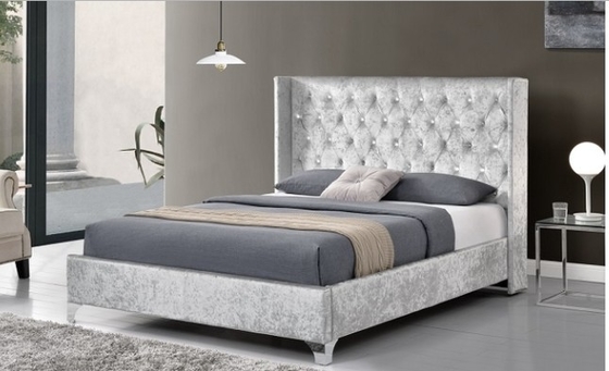 CE khung giường đệm gỗ dán King Size khung giường với cánh