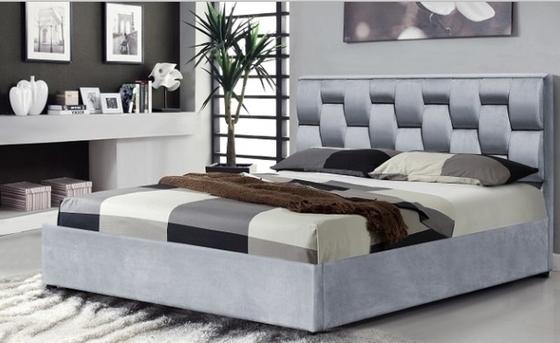 Trundle bọc giường daybed vải nhung khoá giường khung với đầu giường thời trang