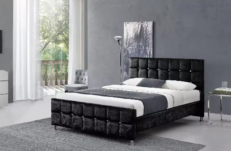 Khung Giường Có Đầu Giường, Giường Nền Chắc Chắn Có Thanh Gỗ Hỗ Trợ
