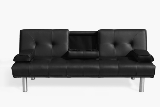 Một chiếc ghế sofa gấp có nhiều màu sắc và có thể biến thành một chiếc giường.