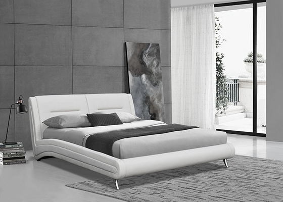 PU da bọc nền tảng, khung giường kích thước đầy đủ, gỗ Slat hỗ trợ