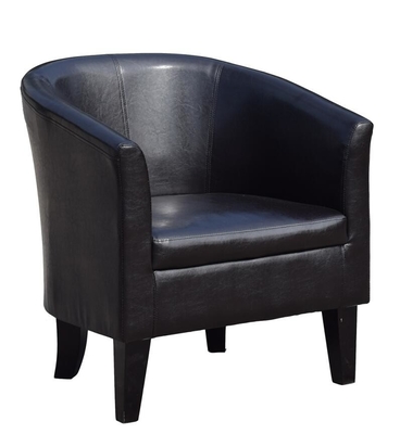 Ghế văn phòng bằng da Bồn tắm có tay ghế Sofa màu đen ngoại quan cho phòng khách Chứng nhận CE ROSH BSCI