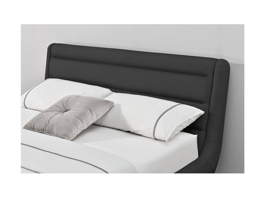 FSC OEM Vải lanh màu đen bọc nệm giường cỡ queen