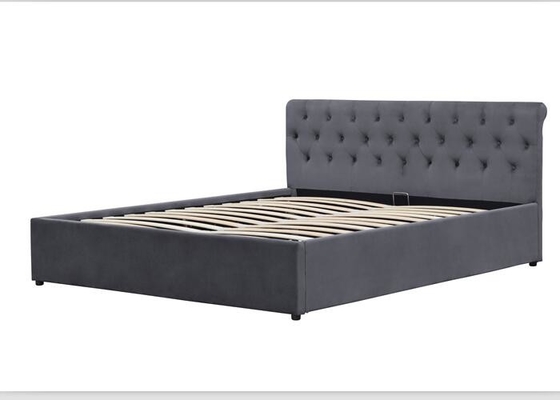 Giường lưu trữ bọc nệm bằng ván ép