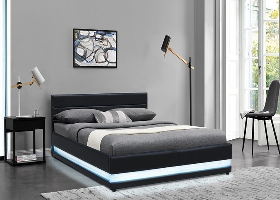 Giường lưu trữ khí đốt phong cách Châu Âu EN1725 Nội thất Sunny Home Màu đen