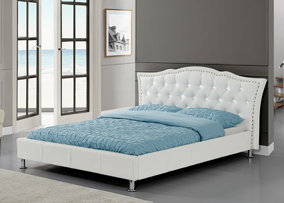 Khung giường bằng gỗ dán giả da 90 X 190cm cho trẻ em Kích thước đơn