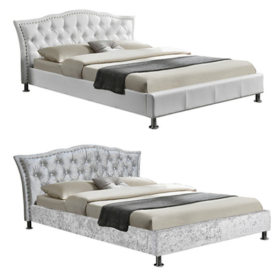 Khung giường bằng gỗ dán giả da 90 X 190cm cho trẻ em Kích thước đơn