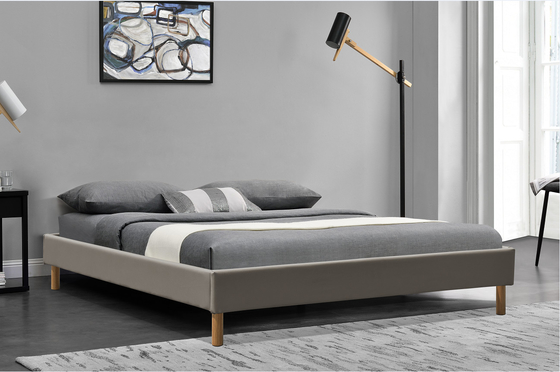 Giường cỡ King bọc nệm đương đại Giường cỡ King Da PU 140x190Cm
