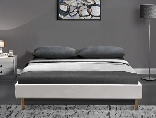 Giường cỡ King bọc nệm đương đại Giường cỡ King Da PU 140x190Cm