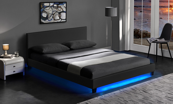 Giường bọc nệm LED 140 X200 CM