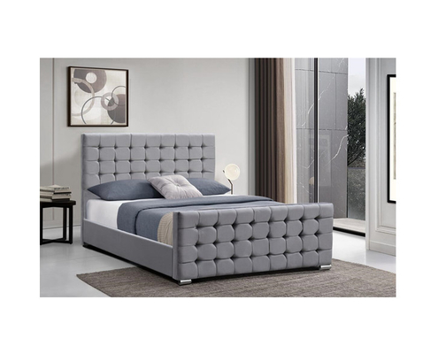4ft Vải lanh Khung giường bọc nệm Size Queen