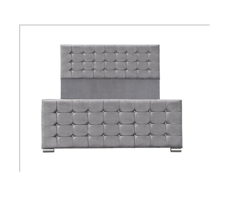 4ft Vải lanh Khung giường bọc nệm Size Queen