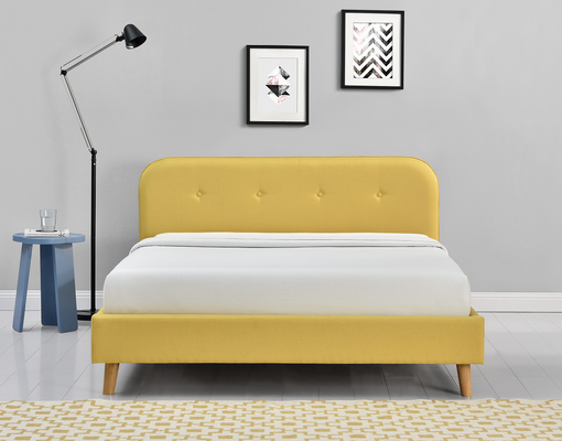 Giường cỡ Queen bọc nệm ODM Đơn giản hiện đại 140x200Cm