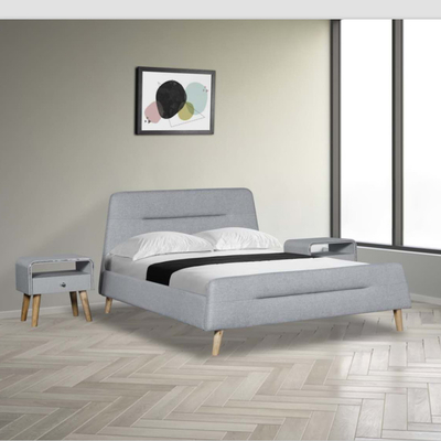 Đầu giường hình thang đầu giường bằng vải lanh