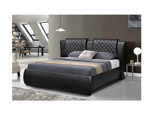 Giường đôi giả da bằng gỗ ván ép Bendwood với chứng nhận CE về lưu trữ