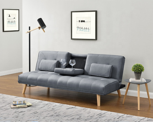 Đa chức năng màu vàng nhung Sofabed