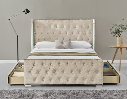 Khung giường nền được bọc nệm gấp đôi
