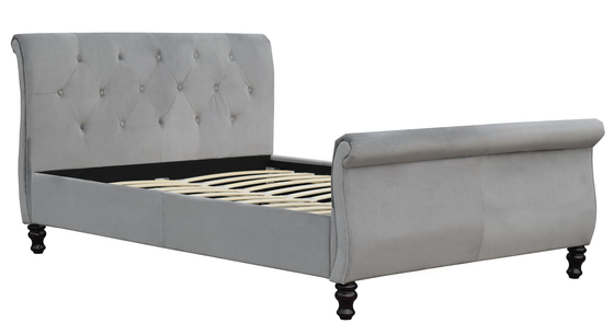 Bọc nệm khung giường chesterfield cỡ king size Xe trượt tuyết có nút