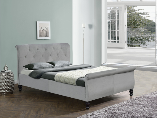 Bọc nệm khung giường chesterfield cỡ king size Xe trượt tuyết có nút