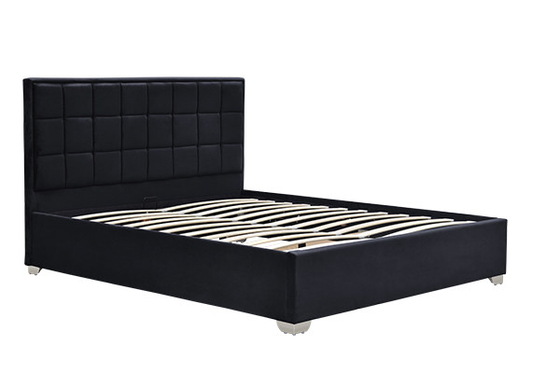 Khung giường lưu trữ bằng khí nén Horwood Black Velvet Cube