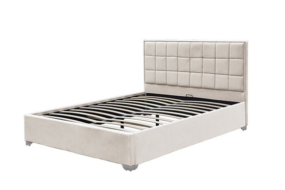 Khung giường lưu trữ Horwood Beige nhung Ottoman 120x200cm 140x200cm 160x200cm 180x200cm