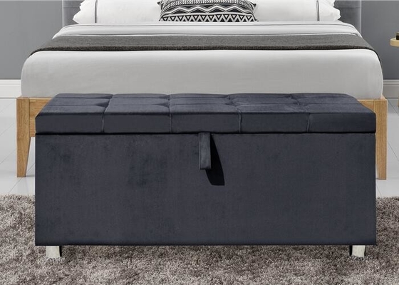 Hộp đựng chăn vải nhung mềm Ottoman Chest Plsuh