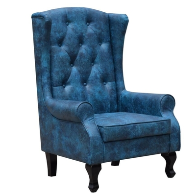 Tub High Wingback Accent Ghế nhung Chesterfield Ghế bành Phòng khách