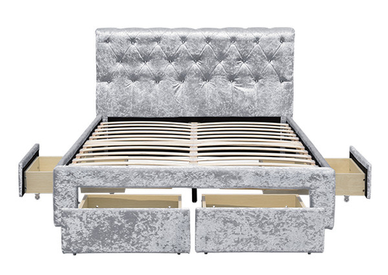 Khung giường nhung sang trọng Torver Charcoal sang trọng Chứng nhận BSCI CE EN-1725